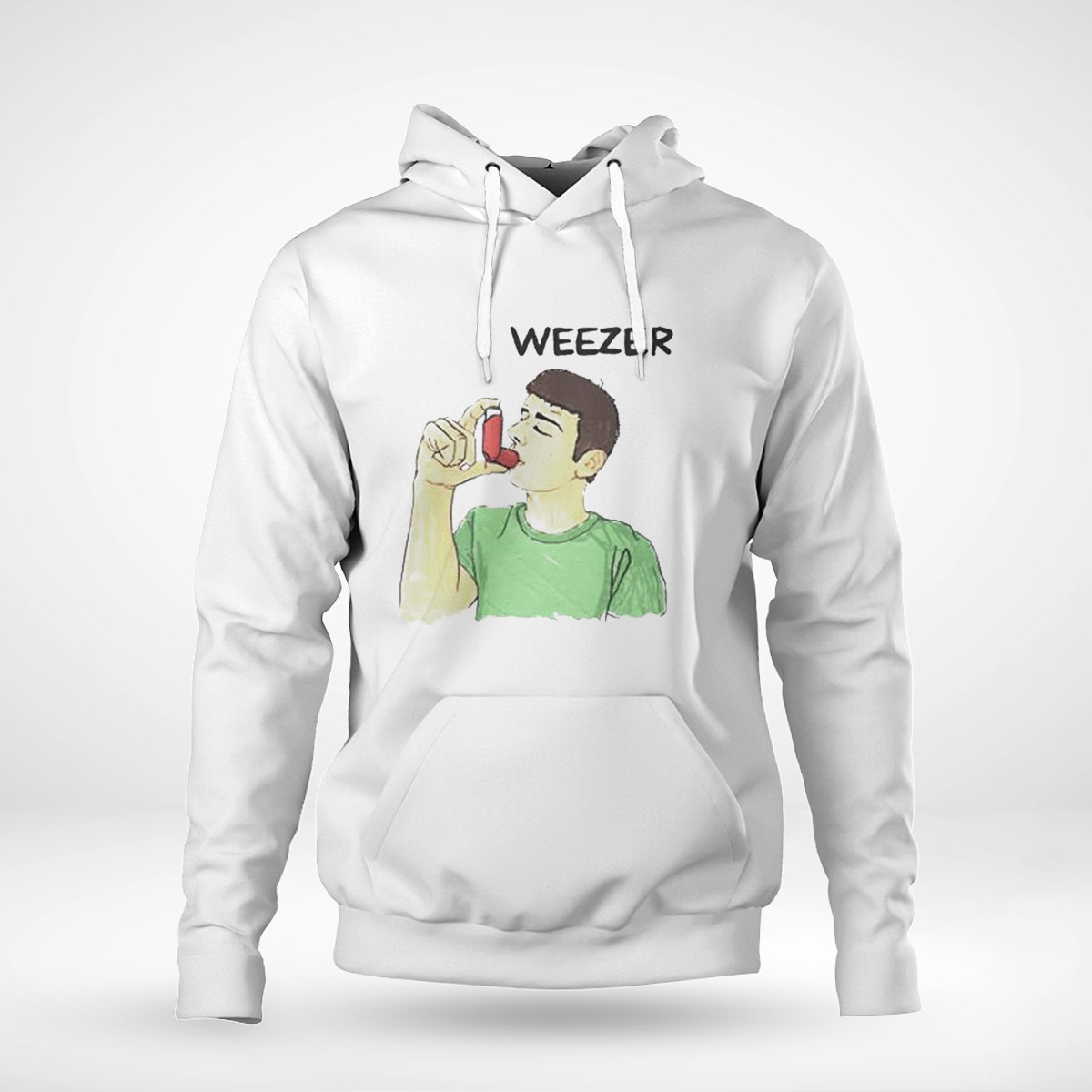 Weezer Man Using Inhaler Shirt Hoodie Weezer Man Using Inhaler Shirt Hoodie
