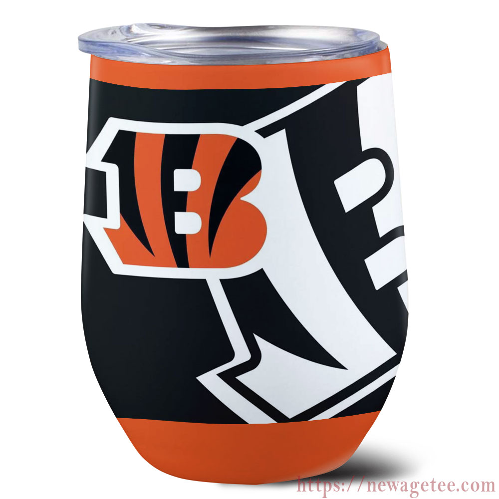 Nfl Cincinnati Bengals Stainless Steel Wine Tumbler 12oz