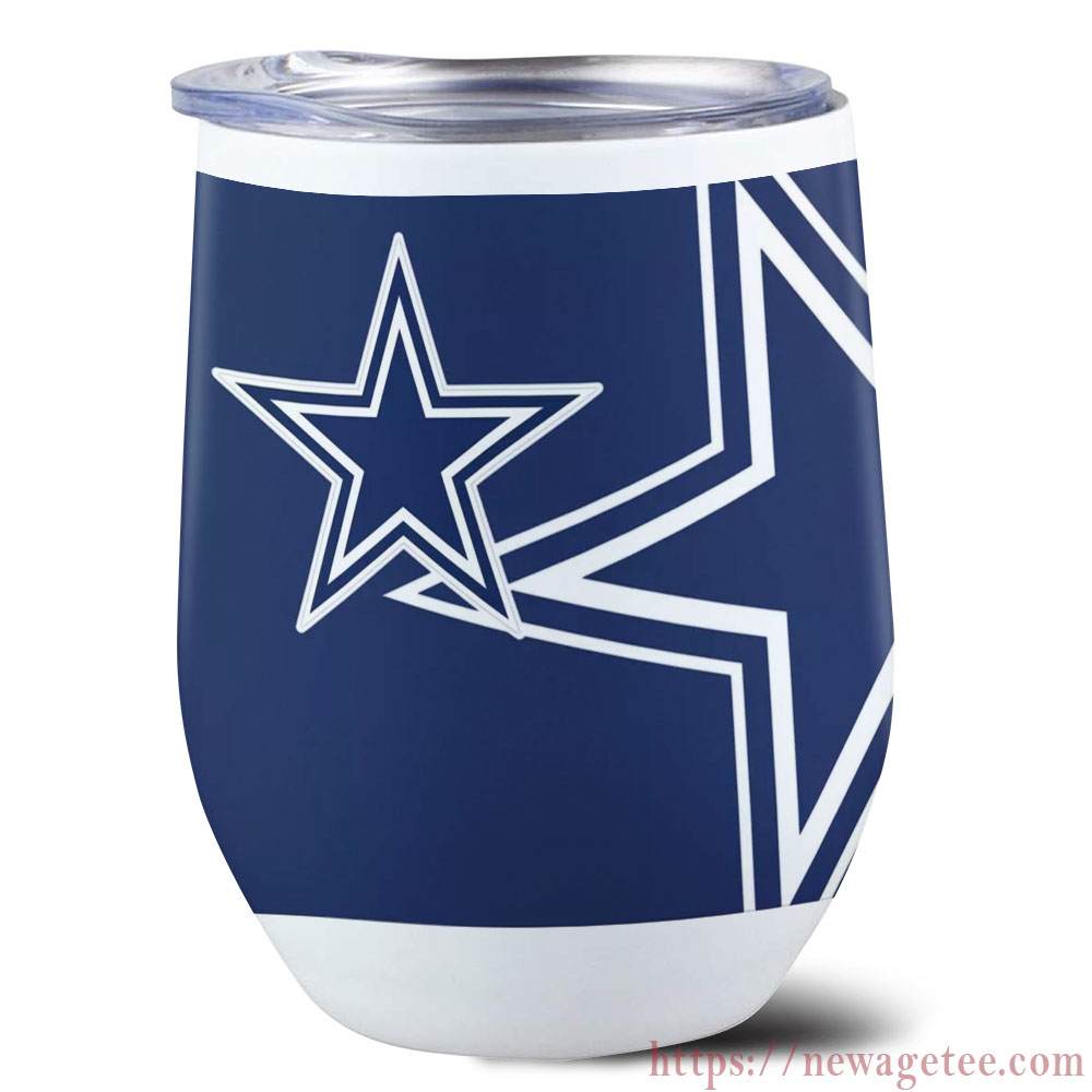 Nfl Dallas Cowboys Stainless Steel Wine Tumbler 12oz