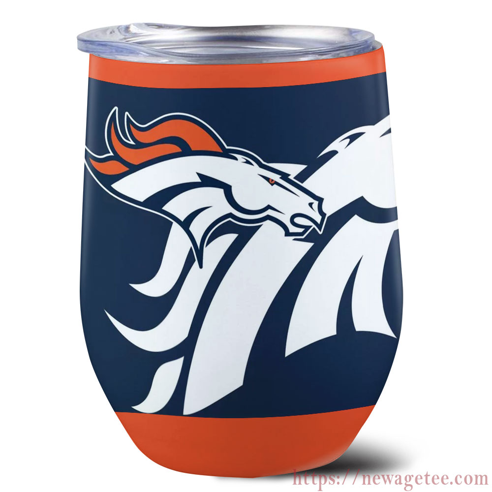 Nfl Denver Broncos Stainless Steel Wine Tumbler 12oz