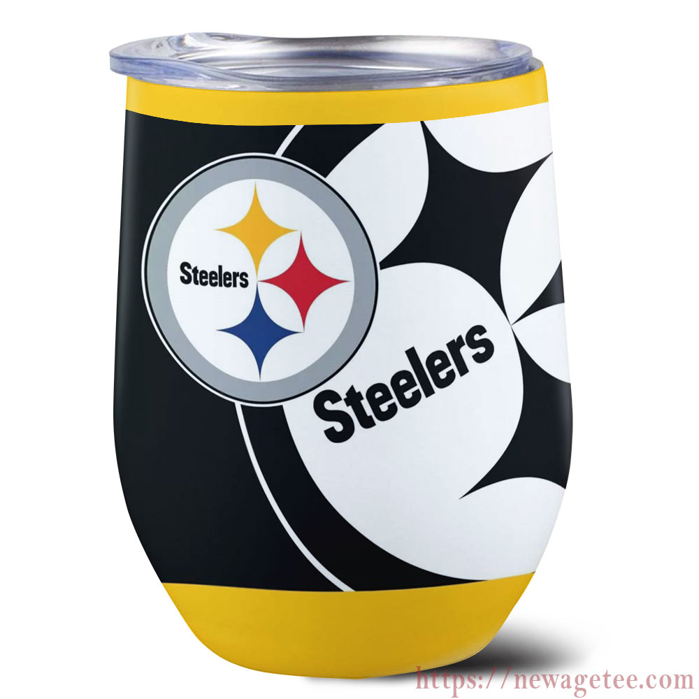 Nfl Pittsburgh Steelers Stainless Steel Wine Tumbler 12oz