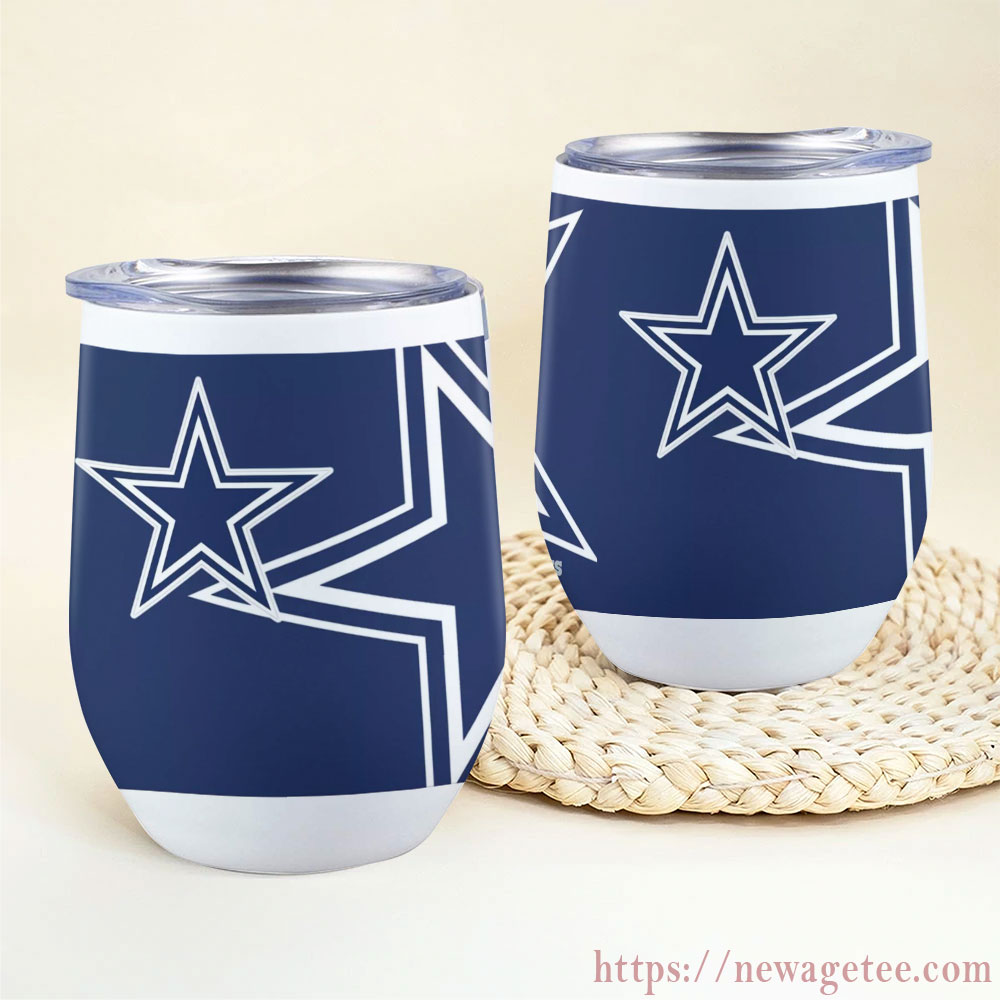 Nfl Dallas Cowboys Stainless Steel Wine Tumbler 12oz