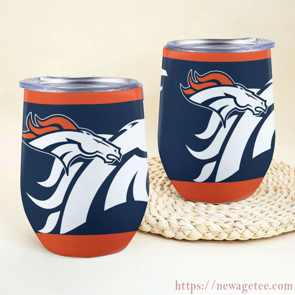 Nfl Denver Broncos Stainless Steel Wine Tumbler 12oz