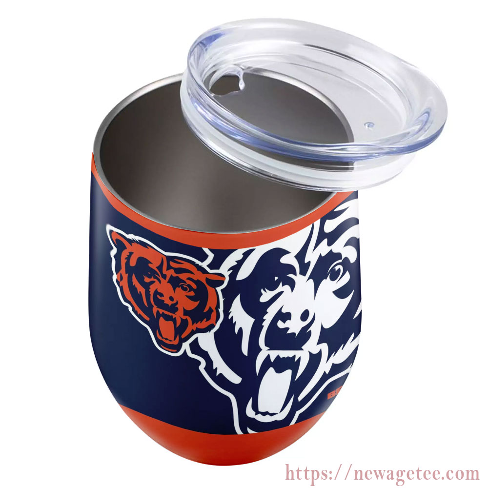 Nfl Chicago Bears Stainless Steel Wine Tumbler 12oz Nfl Chicago Bears Stainless Steel Wine Tumbler 12oz