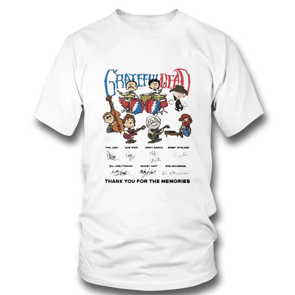 Grateful Dead Chipi Signature Thank You For The Memories T Shirt