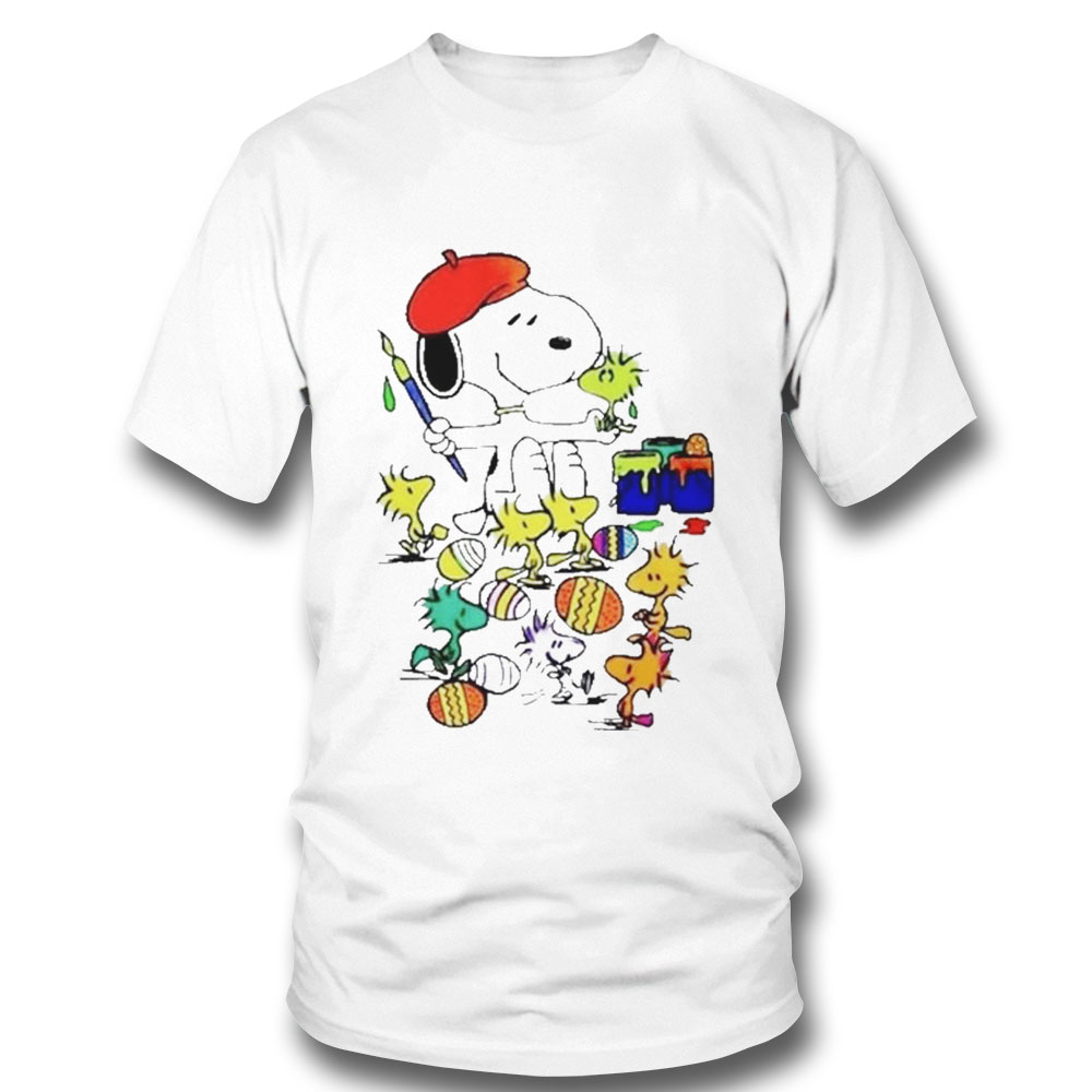 Painter Snoopy Easter Eggs T Shirt