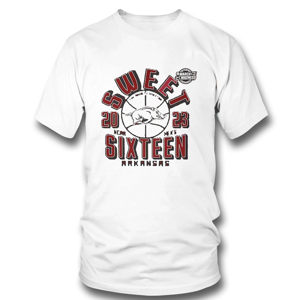 Sweet Sixteen 2023 Arkansas Razorbacks Ncaa Mens Basketball T-shirt