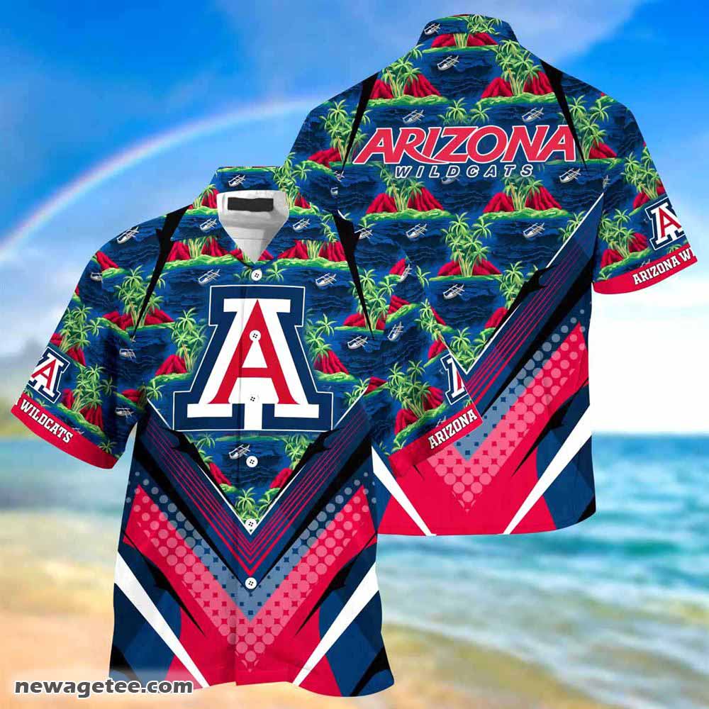 Arizona Wildcats Summer Beach Hawaiian Shirt Stress Blessed Obsessed