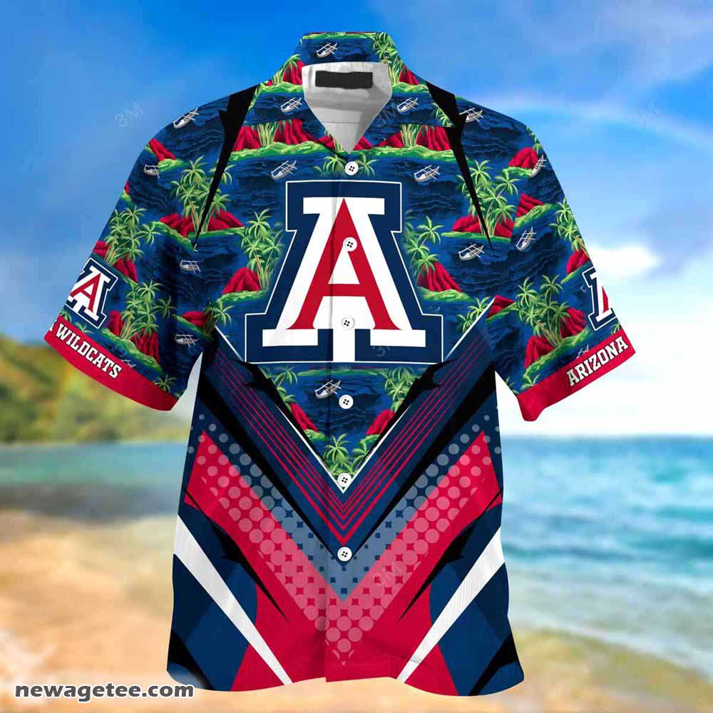 Arizona Wildcats Summer Beach Hawaiian Shirt Stress Blessed Obsessed