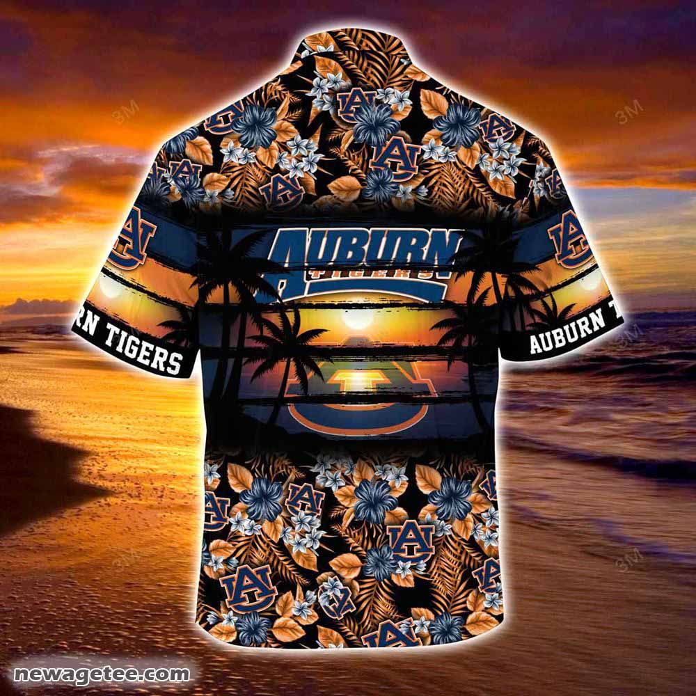 Auburn Tigers Summer Beach Hawaiian Shirt Stress Blessed Obsessed