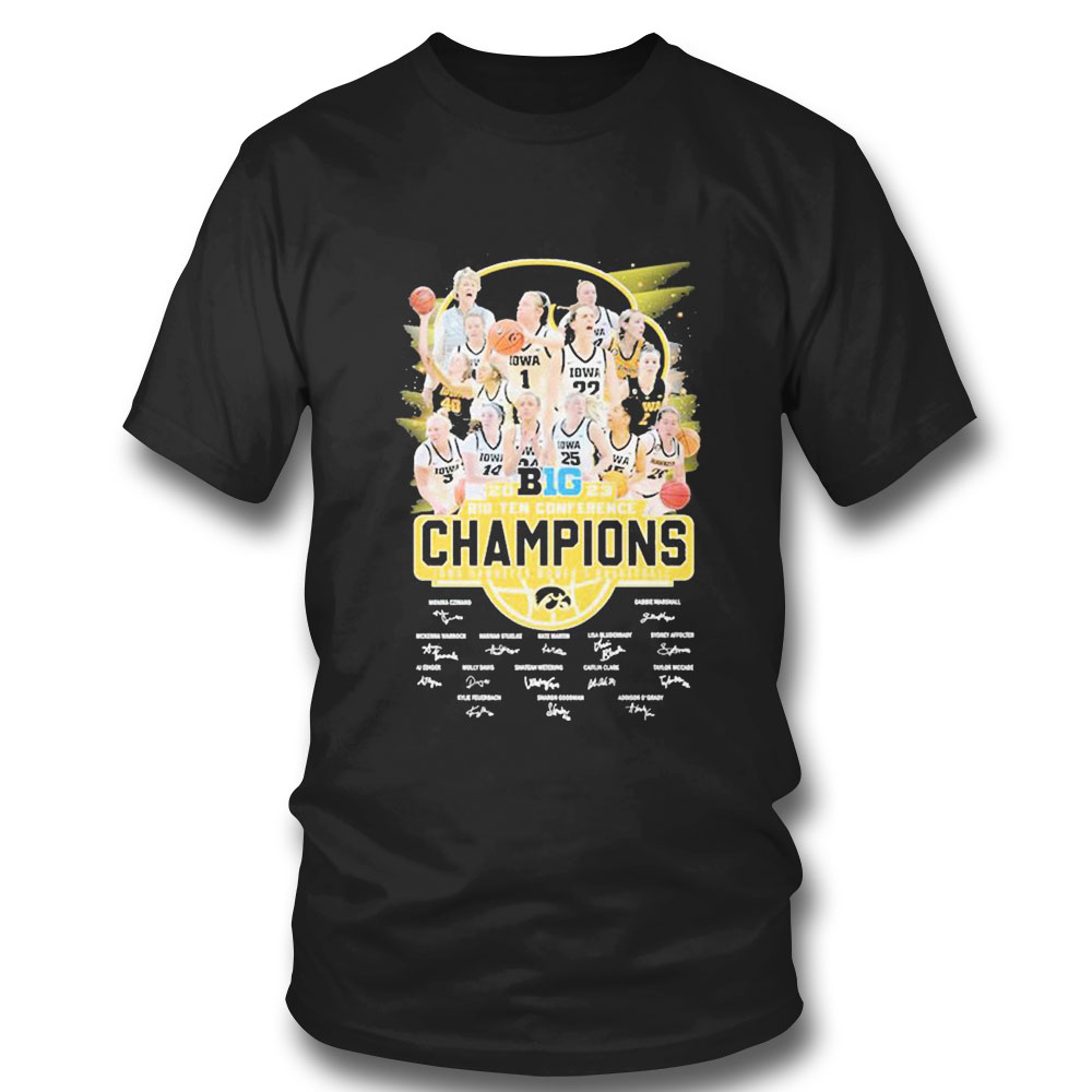 Big 2023 Big Ten Conference Champions Iowa Hawkeyes Womens Basketball T-shirt