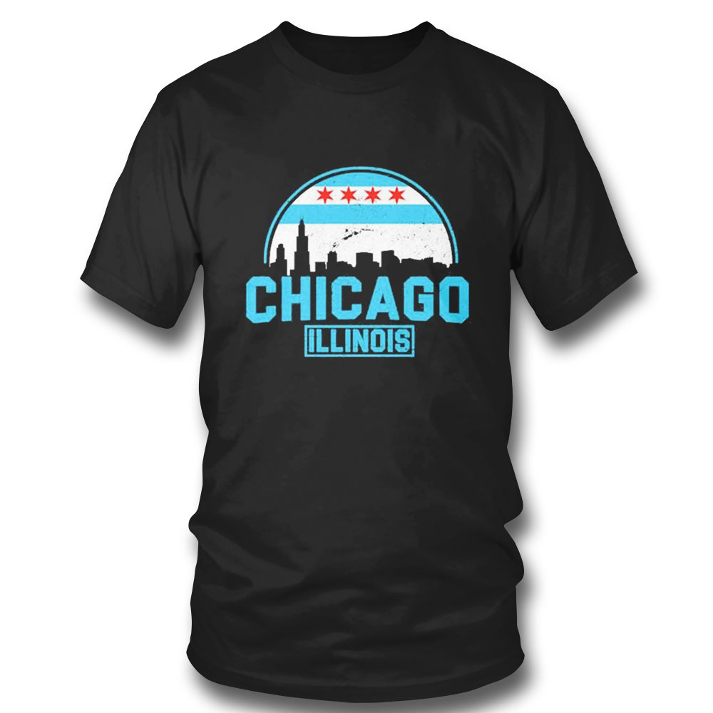 Chicago Illinois Vintage Flag T-shirt