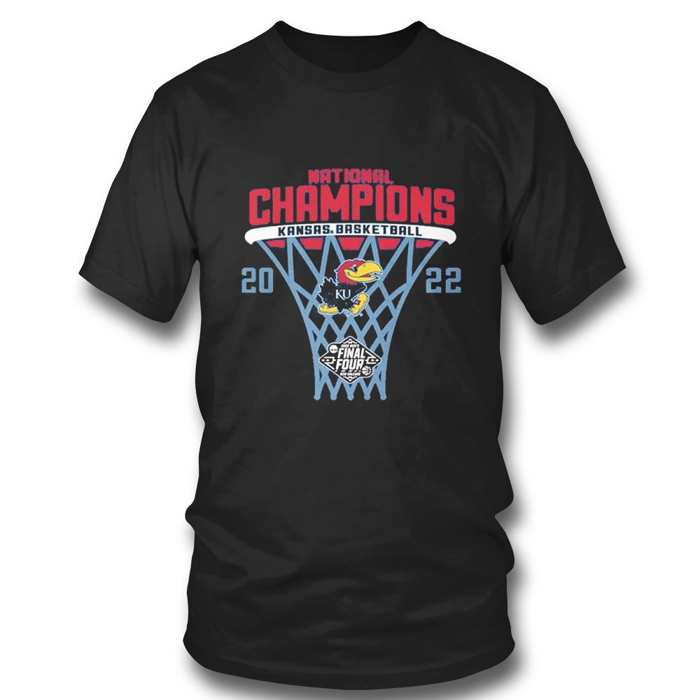 Kansas Jayhawks 2022 Ncaa Mens Basketball National Champions Bracket T-shirt