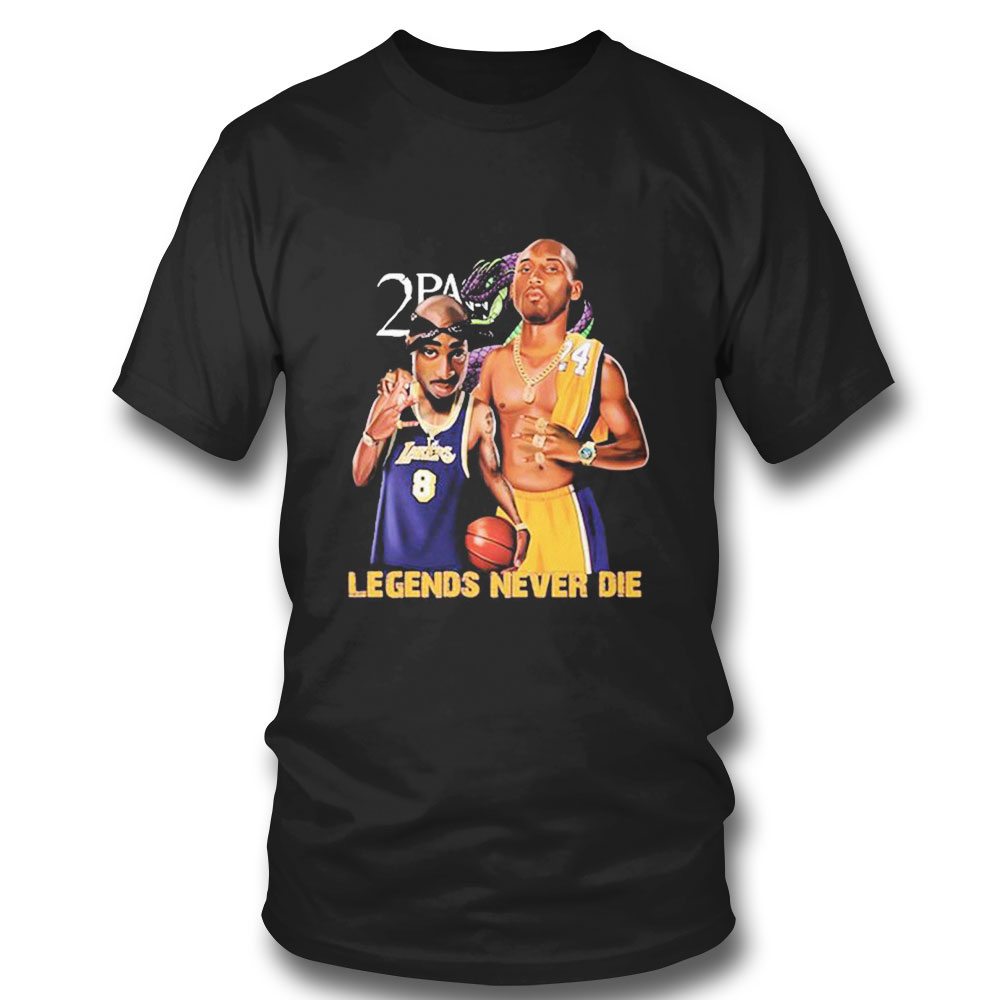 Los Angeles Lakers Tupac And Lebron Kobe Bryant Legends Never Die T-shirt