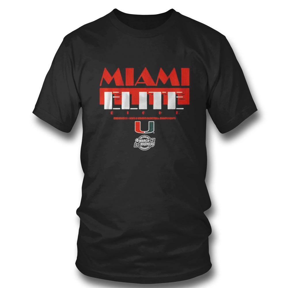 Miami Basketball Elite Eight 2023 Division I Mens And Womens Basketball Championship T-shirt