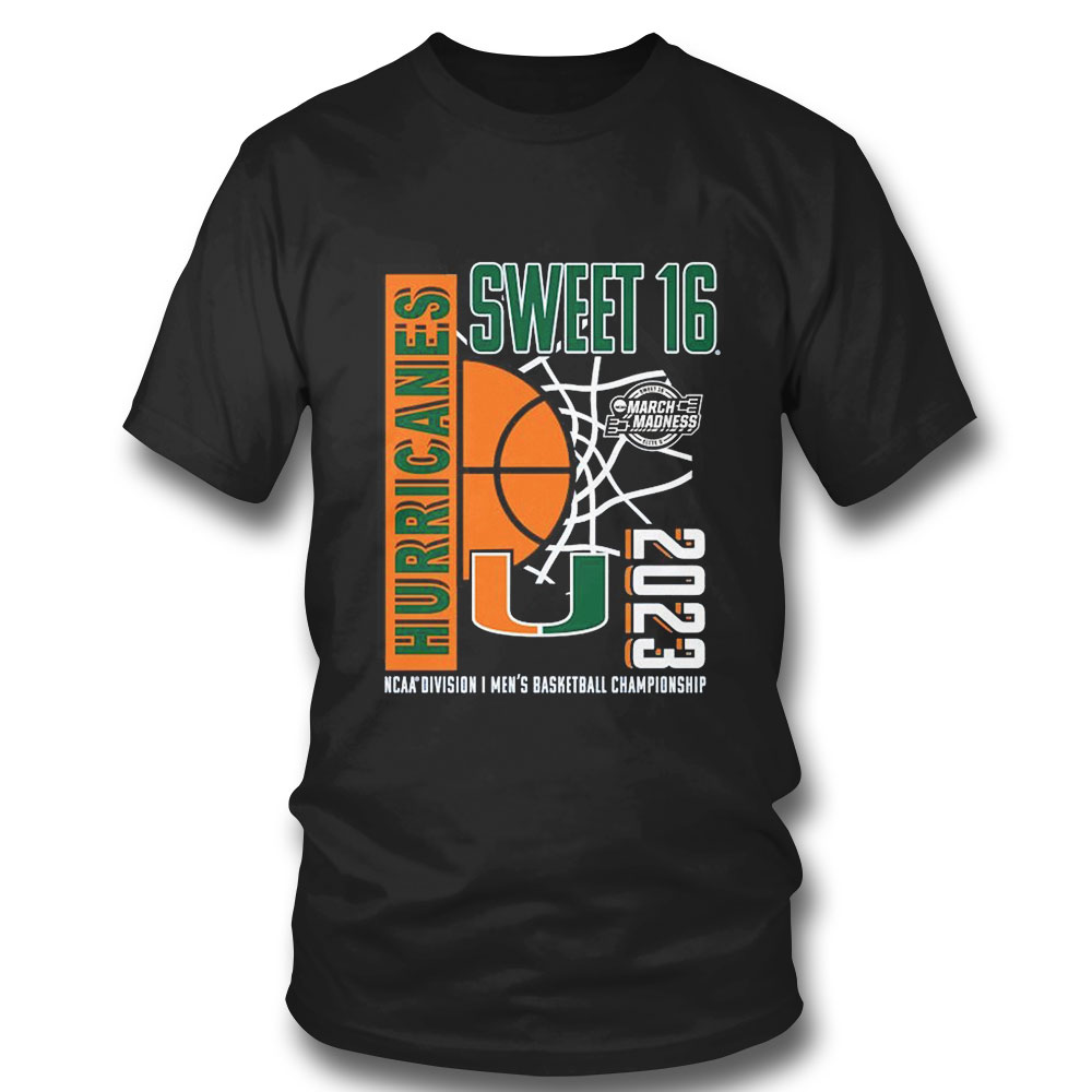 Miami Mens Basketball Ncaa March Madness Sweet Sixteen 2023 T-shirt