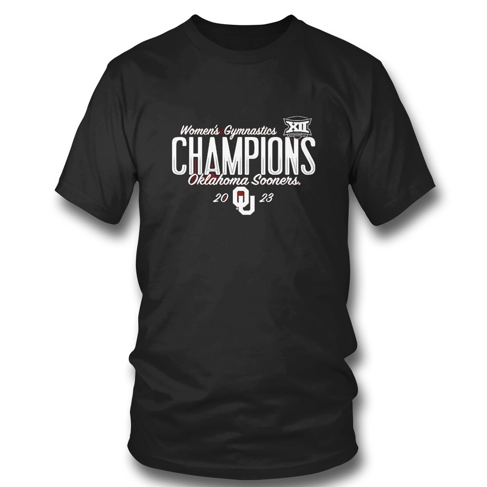 Oklahoma Sooners 2023 Big 12 Womens Gymnastics Tournament Champions T-shirt