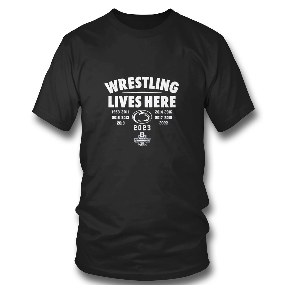 Penn State Wrestling Lives Here T-shirt