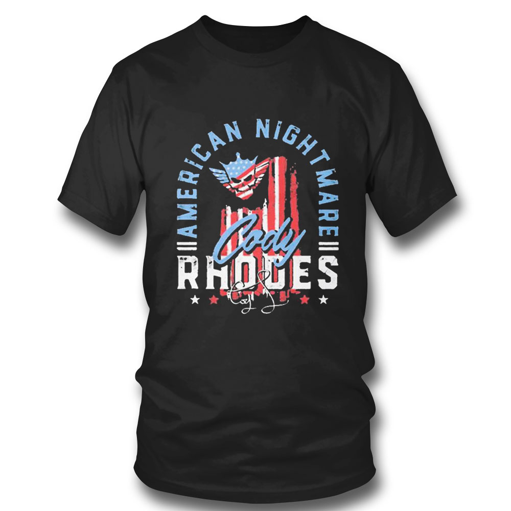 Rhodes American Nightmare Text T-shirt Rhodes American Nightmare Text T-shirt
