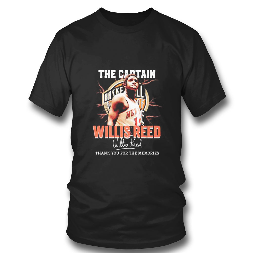 Rip Willis Reed The Captain Basketball Legend Signature 1942 2023 T-shirt