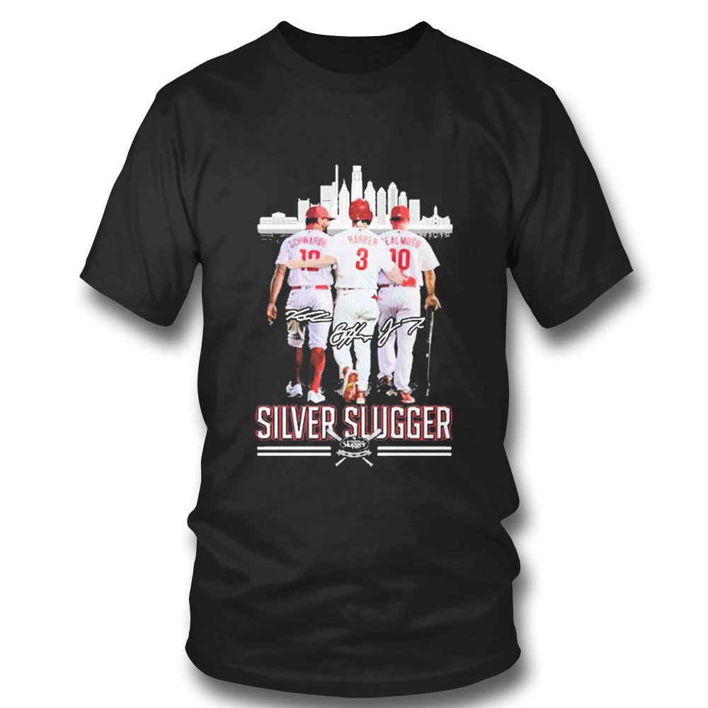 Silver Slugger City Schwarber Harper Realmuto Signature T-shirt