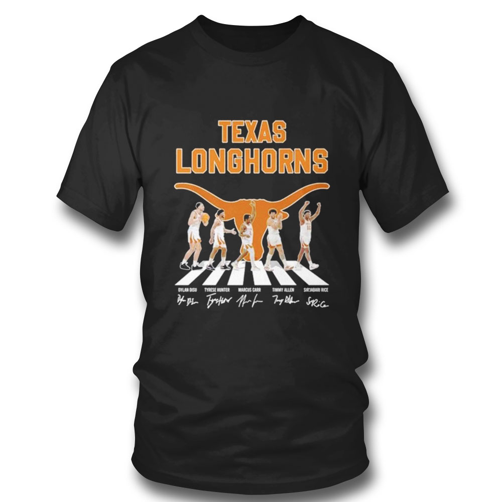 Texas Longhorns Signature Abbey Road Signatures 2023 Mens T-shirt
