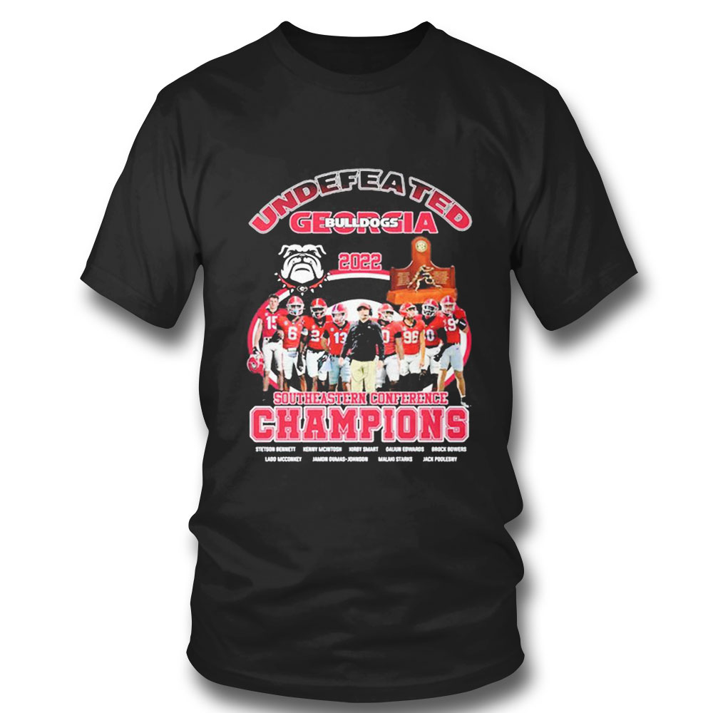 Undefeated Georgia Bulldogs 2022 Southeastern Conference Champions T-shirt