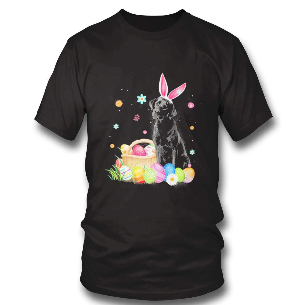 Bunny Egg Black Labrador Happy Eas T-shirt Bunny Egg Black Labrador Happy Eas T-shirt