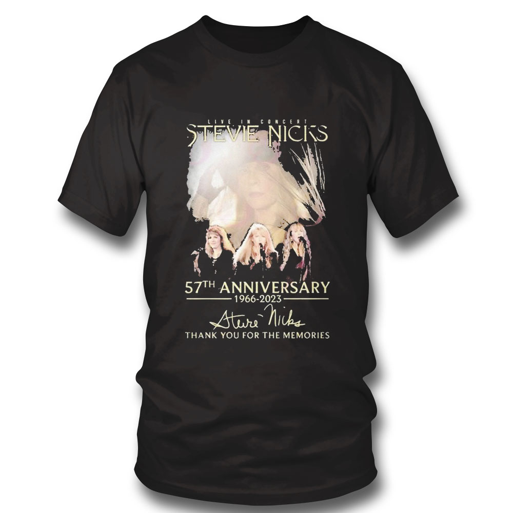 Live In Concert Stevie Nicks 57th Anniversary 1966 – 2023 Thank You For The Memories Shirt Hoodie Live In Concert Stevie Nicks 57th Anniversary 1966 – 2023 Thank You For The Memories Shirt Hoodie