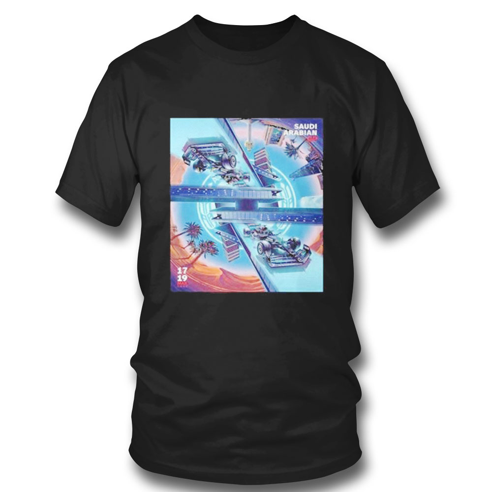 Mercedes Amg Petronas F1 Team In Saudi Arabian Gp At Jeddah Corniche Circuit Vintage T-shirt