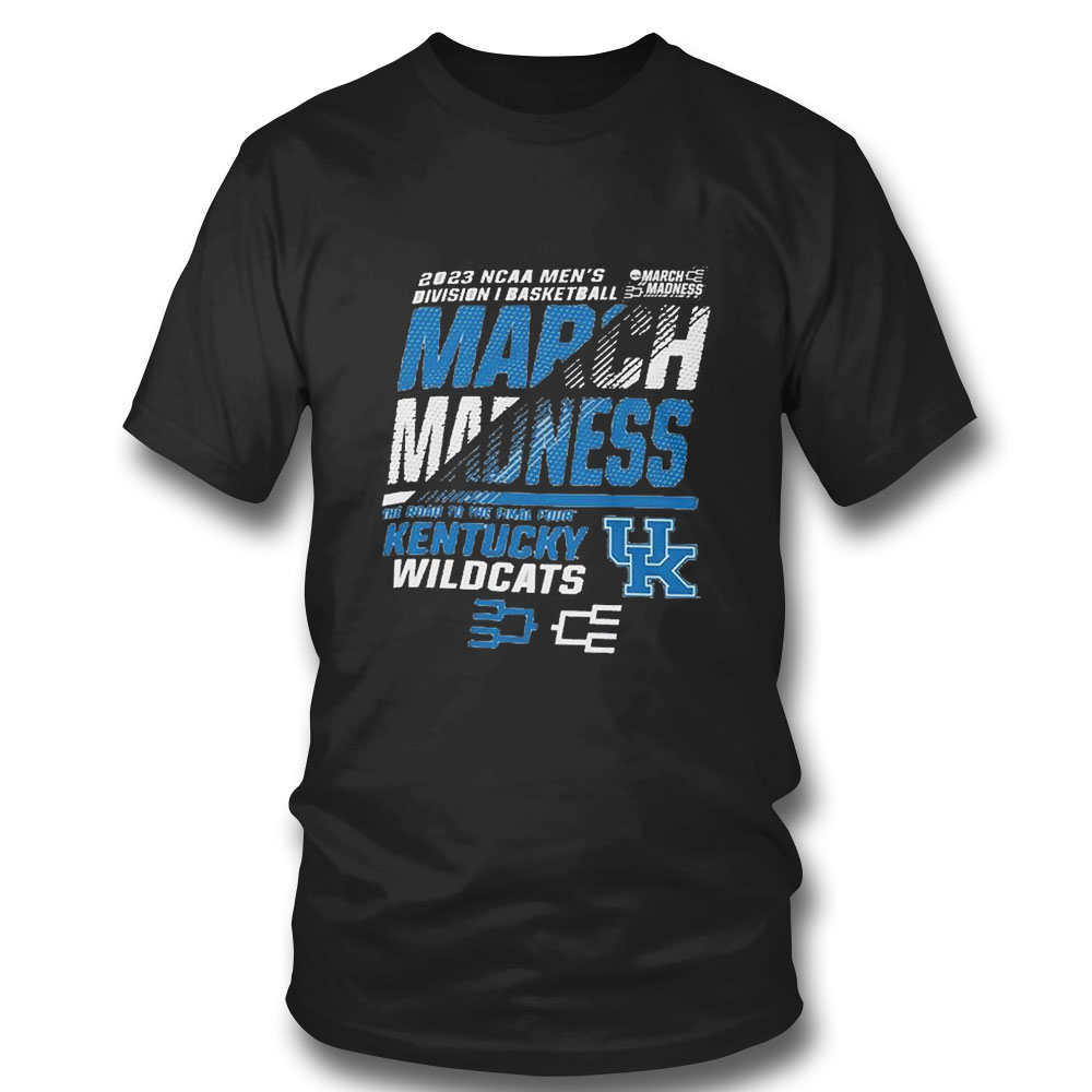 Top Kentucky Wildcats Mens Basketball 2023 Ncaa March Madness The Road To Final Four T-shirt