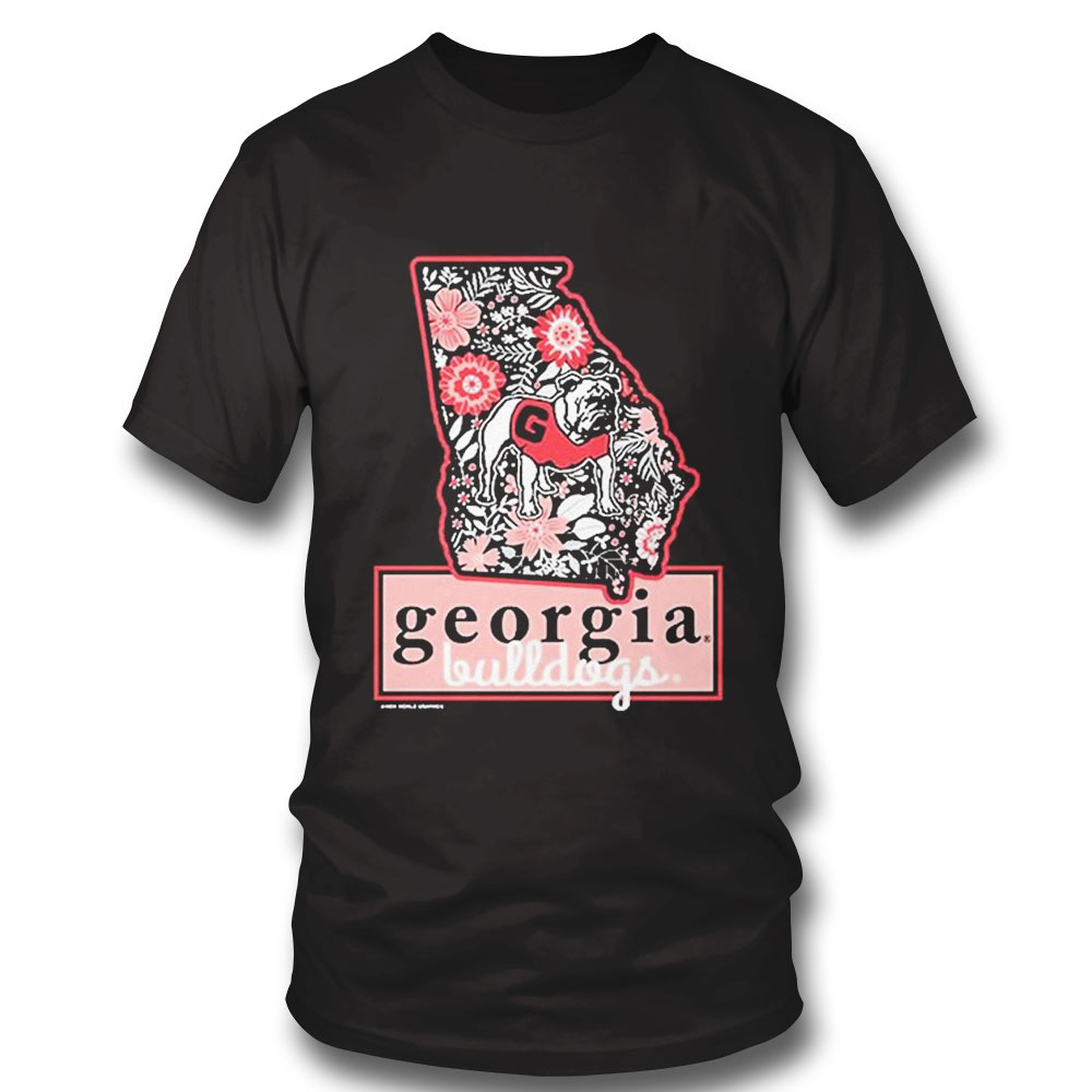 Uga State Floral Shirt Hoodie