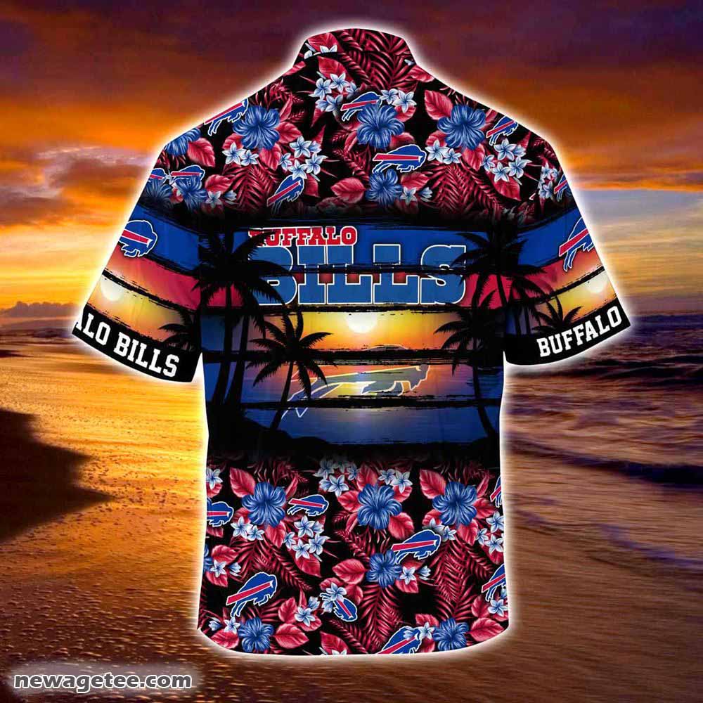 Buffalo Bills Nfl Summer Beach Hawaiian Shirt Hibiscus Pattern For Sports Fan