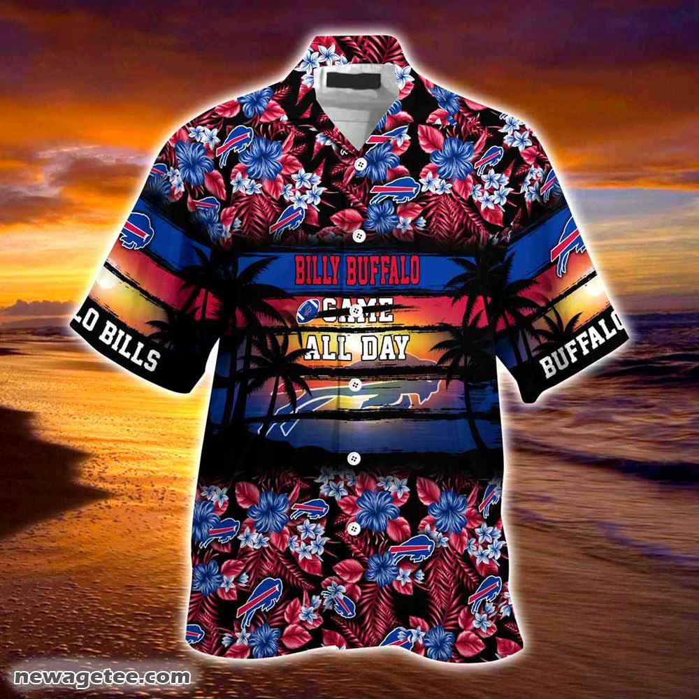 Buffalo Bills Nfl Summer Beach Hawaiian Shirt Hibiscus Pattern For Sports Fan Buffalo Bills Nfl Summer Beach Hawaiian Shirt Hibiscus Pattern For Sports Fan