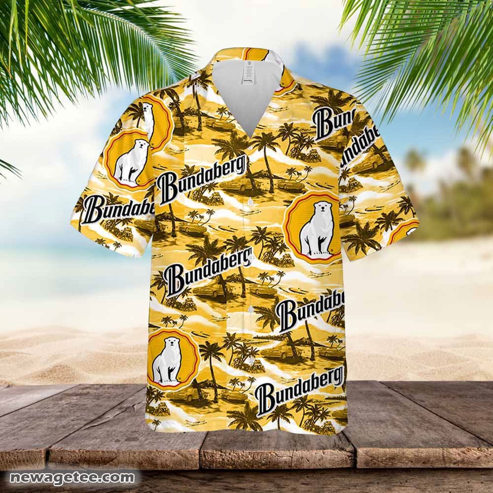 Bundaberg Hawaiian Button Up Shirt Sea Island Pattern Bundaberg Hawaiian Button Up Shirt Sea Island Pattern