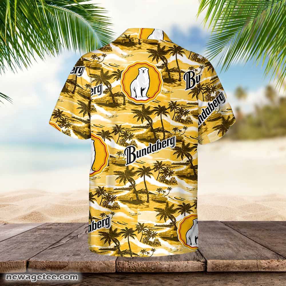 Bundaberg Hawaiian Button Up Shirt Sea Island Pattern