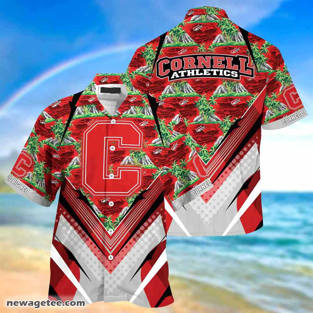 Cornell Big Red Summer Beach Hawaiian Shirt For Sports Fans This Season