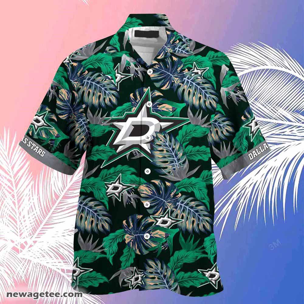 Dallas Stars Nhl Summer Beach Hawaiian Shirt Stress Blessed Obsessed