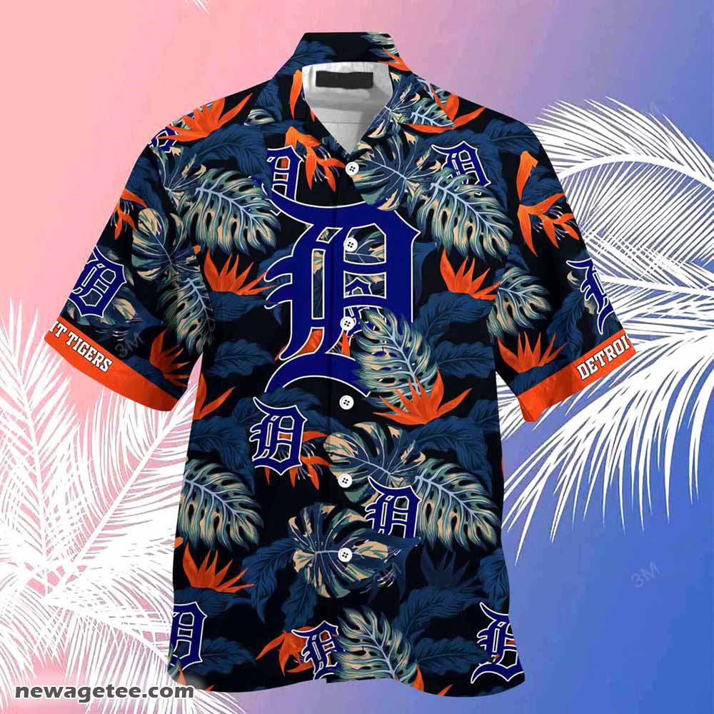 Detroit Tigers Mlb Summer Beach Hawaiian Shirt Stress Blessed Obsessed