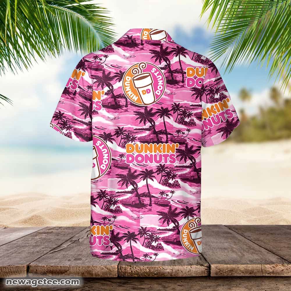 Dunkin Donuts Hawaiian Sea Island Pattern Hawaiian Shirt