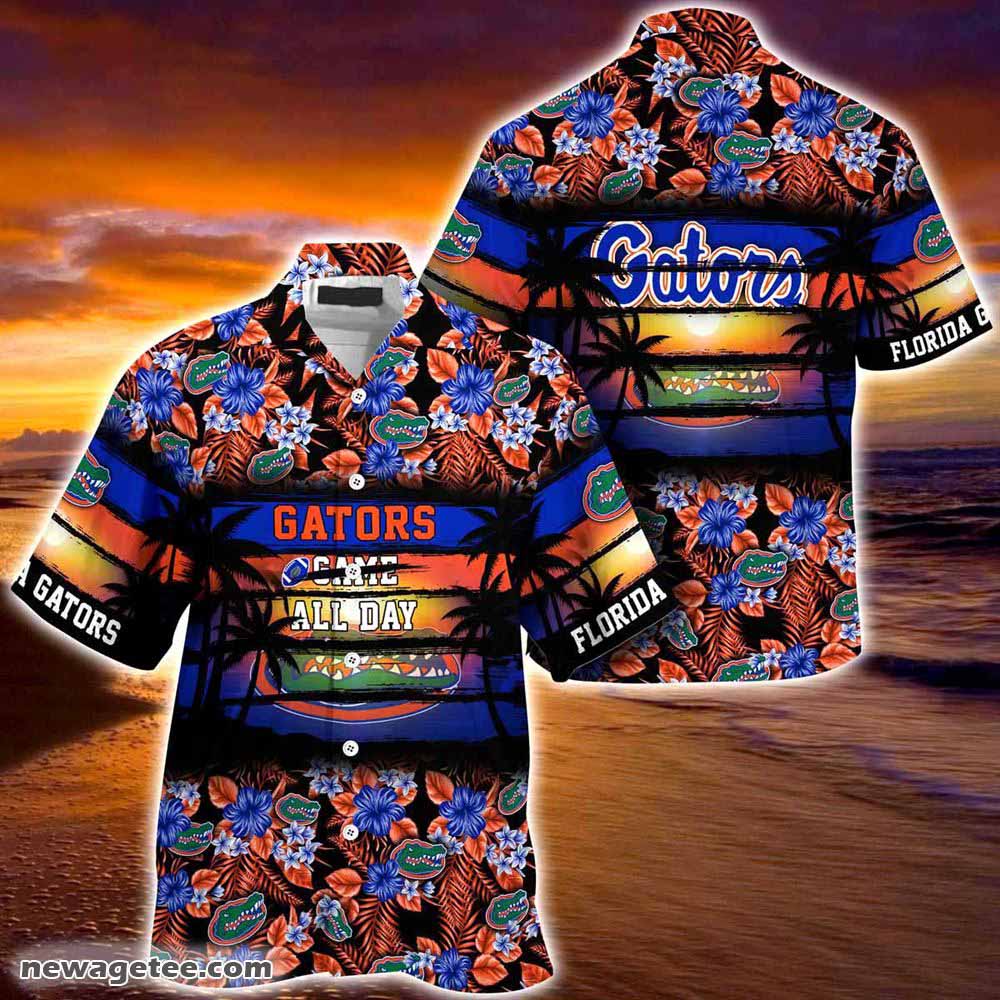 Florida Gators Summer Beach Hawaiian Shirt Hibiscus Pattern For Sports Fan