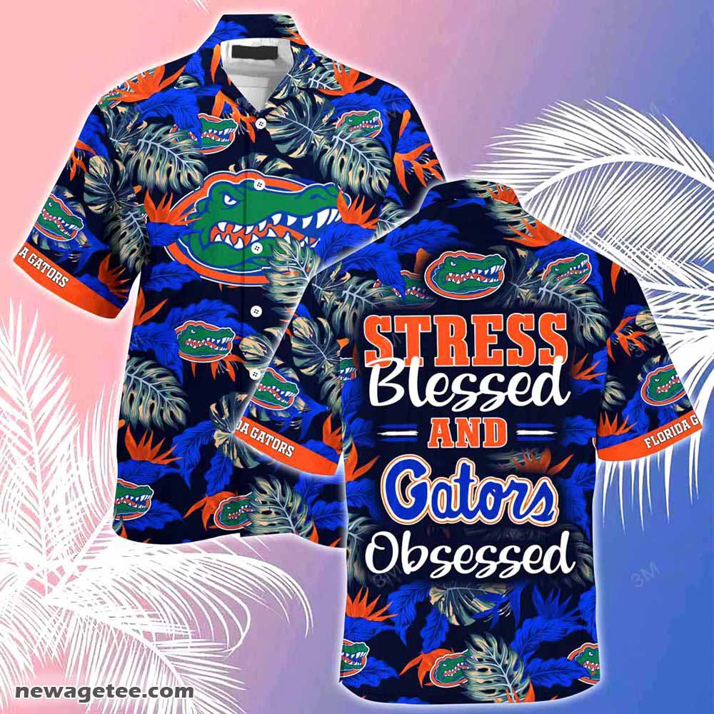 Florida Gators Summer Beach Hawaiian Shirt Stress Blessed Obsessed