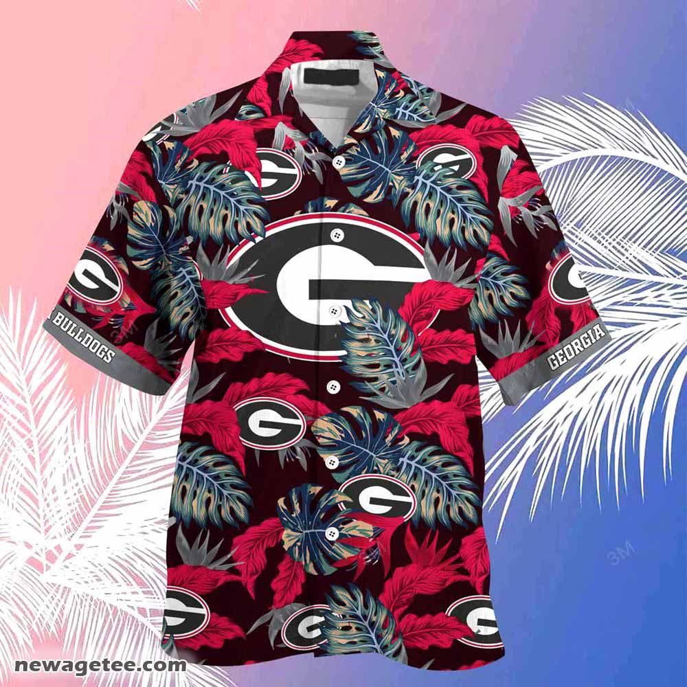 Georgia Bulldogs Summer Beach Hawaiian Shirt Stress Blessed Obsessed