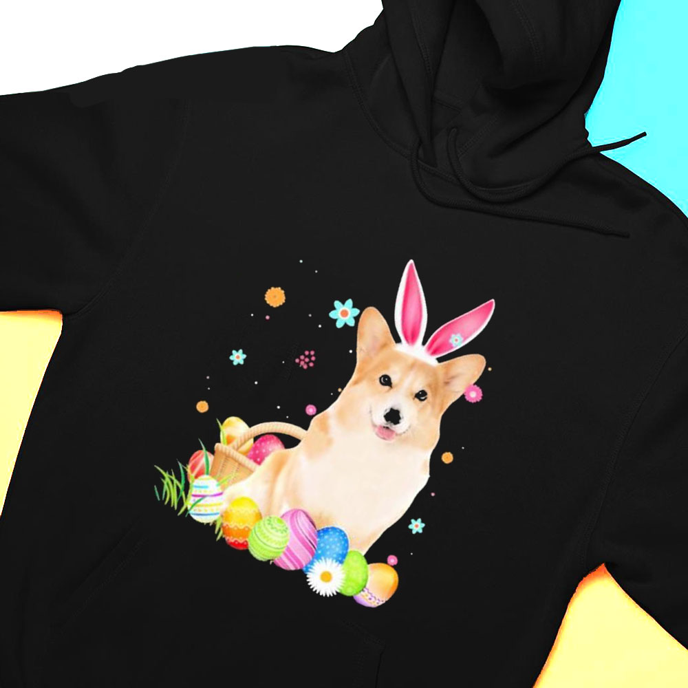 Bunny Egg Corgi Happy Eas T-shirt