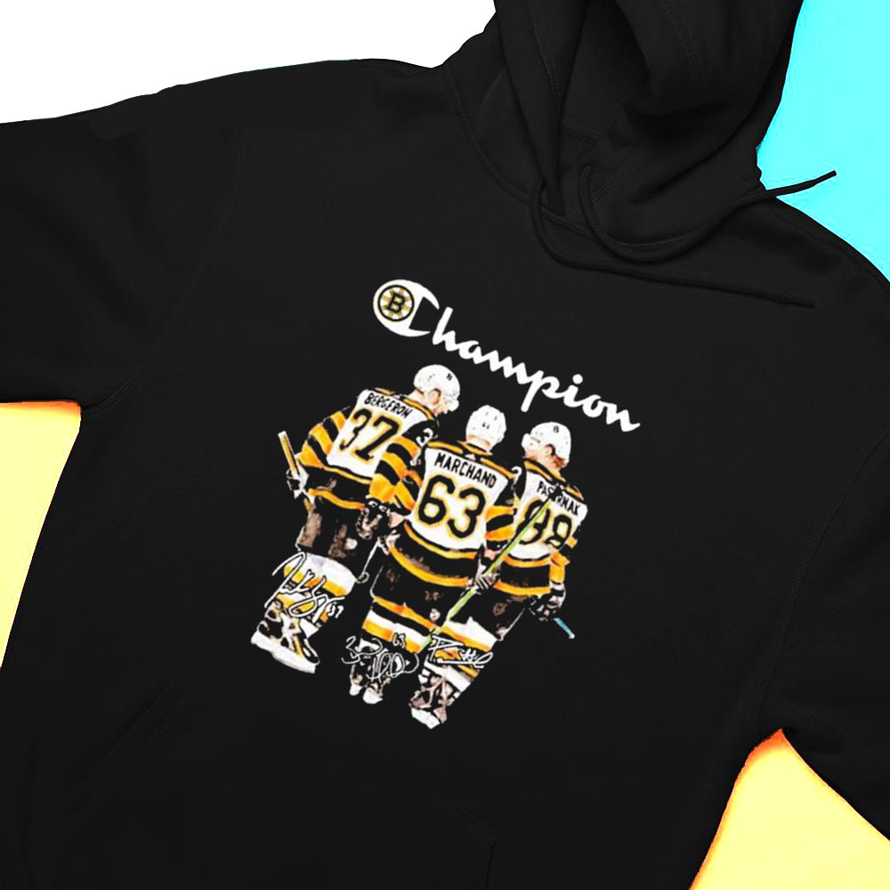 Champions Bergeron Marchand Pastrnak Boston Bruins T-shirt