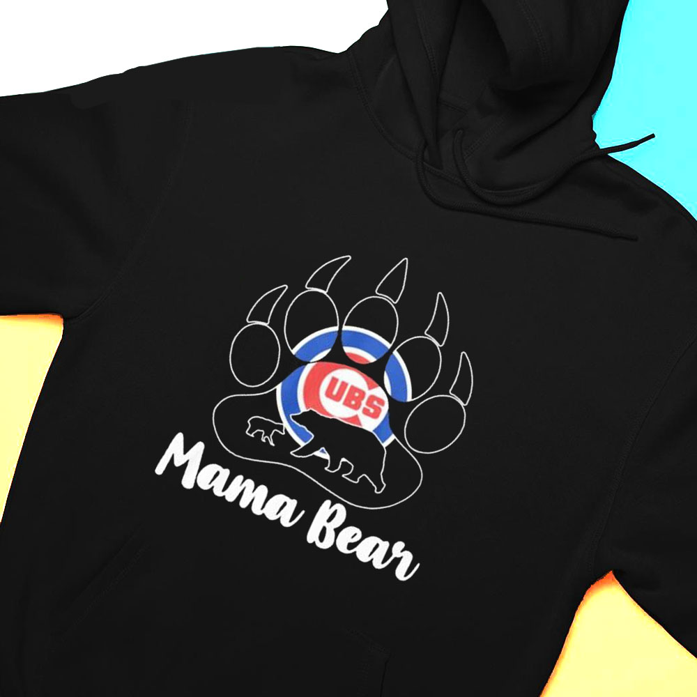 Chicago Cubs Paw Mama Bear Shirt Hoodie