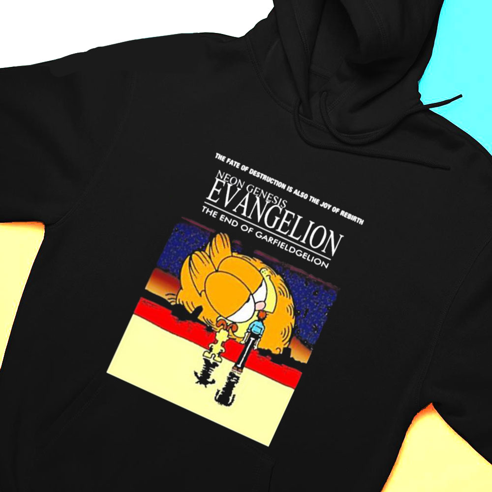 Comfort Colors Garfield Neon Genesis Evangelion T-shirt