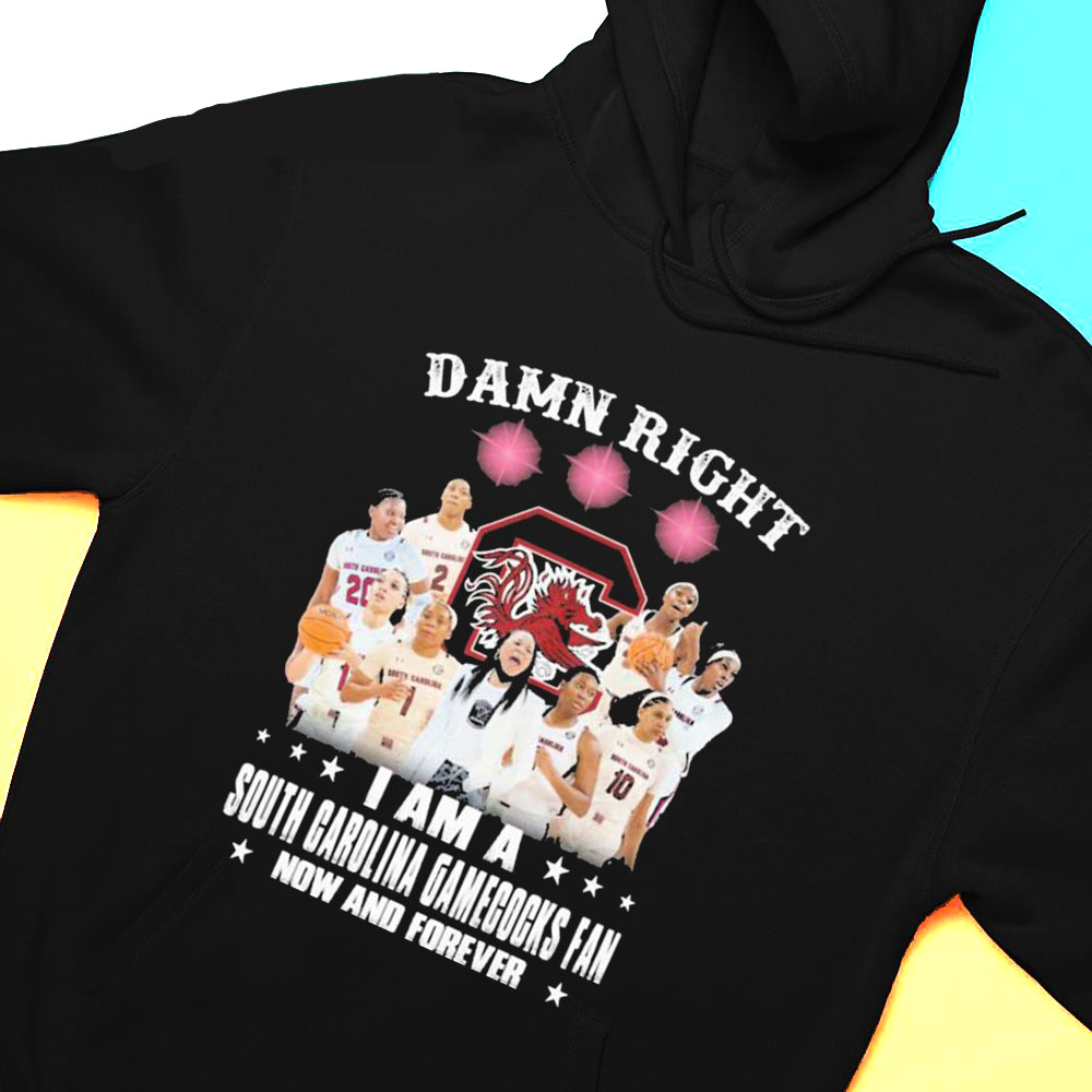 Damn Right I Am A South Carolina Gamecocks Fan Now And Forever T-shirt
