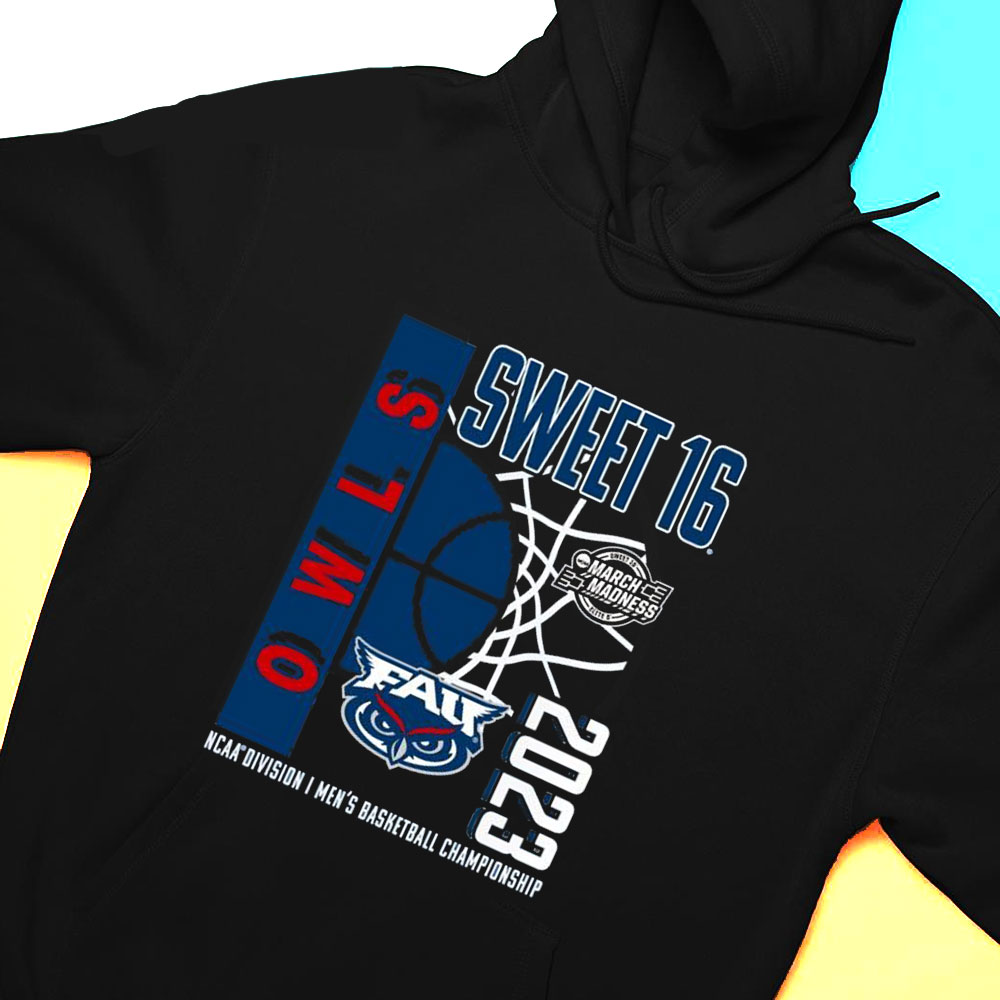 Fau Owls Mens Basketball Ncaa March Madness Sweet Sixteen 2023 T-shirt
