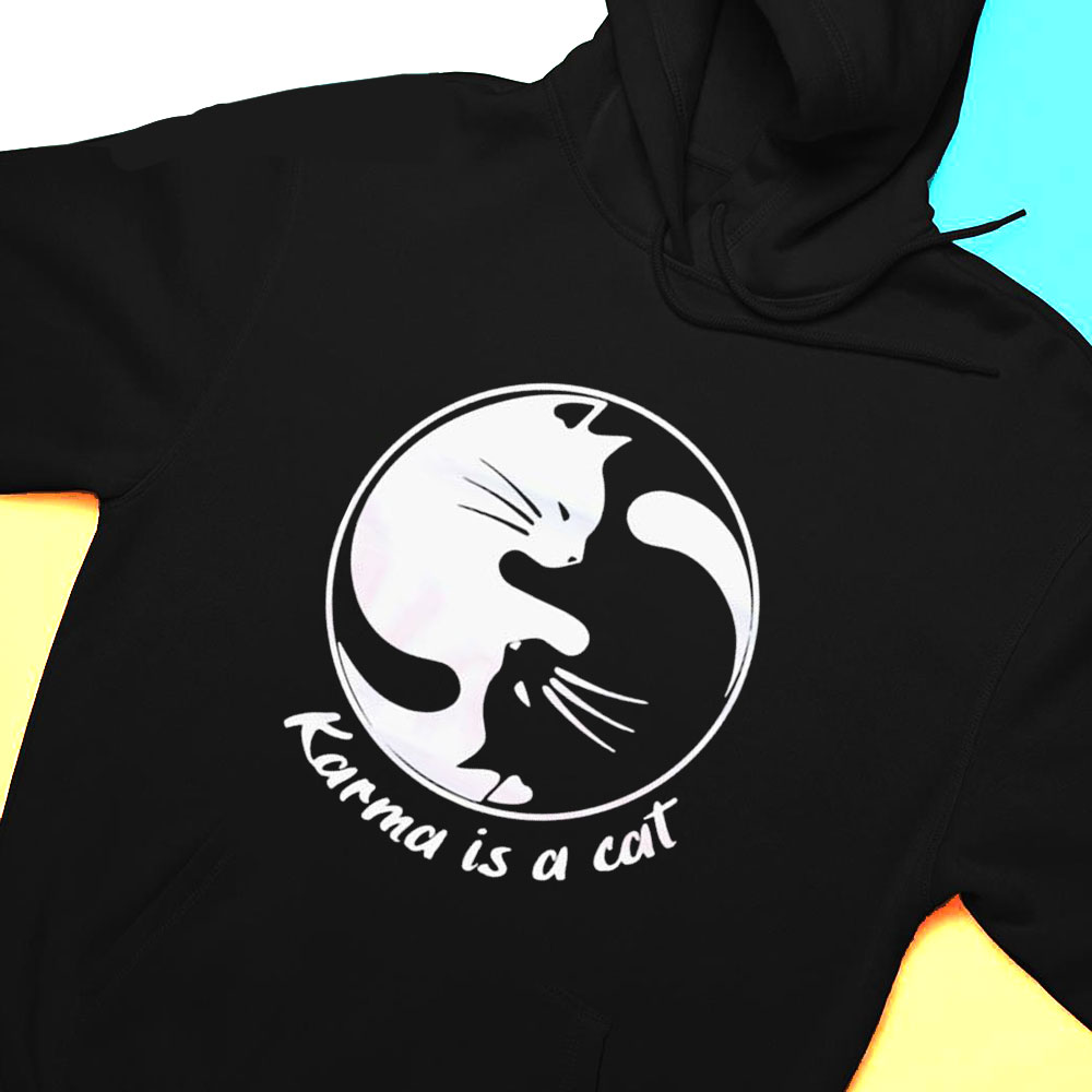 Karma Is A Cat Me And Karma Vibe Like That T-shirt